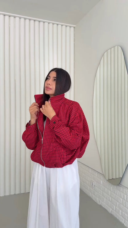 Veste Rouge à Carreaux